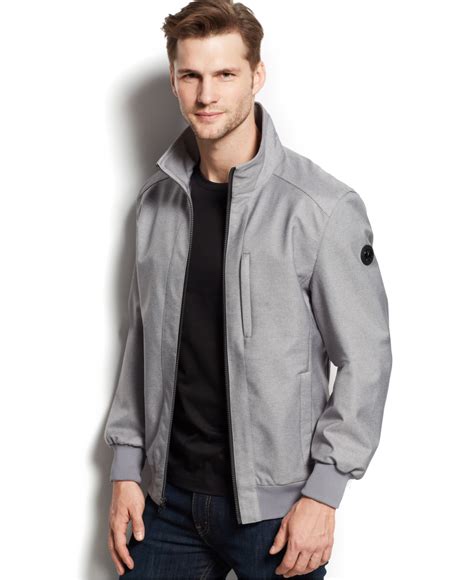 pearl gray michael kors mens jacket|Men's Grey Jackets & Coats .